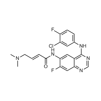 (E)-N-(4-((3-氯-4-氟苯基)氨基)-7-氟喹唑啉-6-基)-4-(二甲基氨基)丁-2-烯酰胺(阿法替尼杂质)结构式