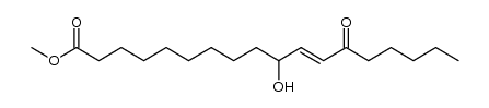 methyl (E)-10-hydroxy-13-oxo-11-octadecenoate结构式