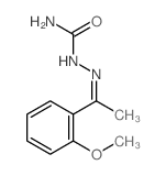 Hydrazinecarboxamide,2-[1-(2-methoxyphenyl)ethylidene]- Structure