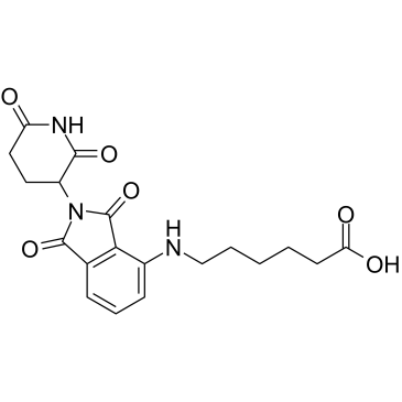 Pomalidomide 4'-alkylC5-acid结构式