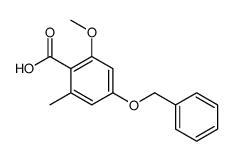 2-methoxy-6-methyl-4-phenylmethoxybenzoic acid Structure