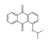 1-isopropylsulfanyl-anthraquinone结构式