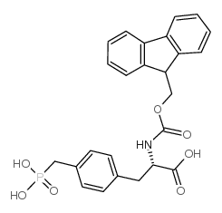 Fmoc-4-(膦酰基甲基)-Phe-OH结构式