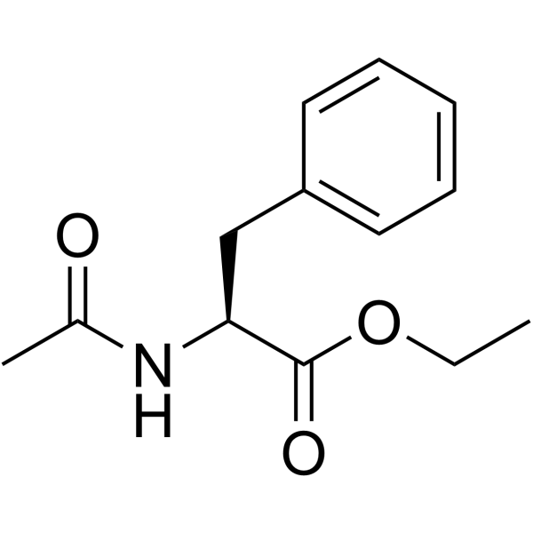 N-乙酰-L-苯丙氨酸乙酯结构式