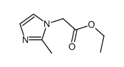 2-(2-甲基咪唑-1-基)乙酸乙酯结构式