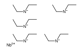 Pentakis(diethylamino)niobium(V), 99.9 (Metals basis), Mixture of complexes Structure