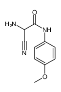 2-氨基-2-氰基-N-(4-甲氧基苯基)-乙酰胺结构式