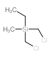 Silane,bis(chloromethyl)ethylmethyl- Structure