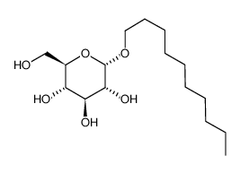 癸基-Alpha-D-吡喃葡糖苷结构式