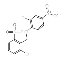 Benzenesulfonylfluoride, 3-chloro-2-[(2-chloro-4-nitrophenoxy)methyl]- picture
