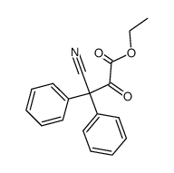 Ethyl 4-cyano-2-oxo-4,4-diphenylbutanoate结构式