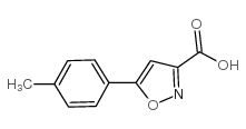 5-(4-甲基苯基)异噻唑-3-羧酸结构式