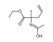 ethyl (2R)-2-acetamido-2-methylpent-4-enoate Structure