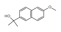 2-methoxy-6-(1-hydroxy-1-methylethyl)naphthalene结构式