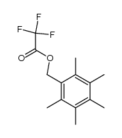 trifluoro-acetic acid pentamethylphenylmethyl ester Structure