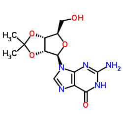 2',3'-异丙亚基鸟苷结构式