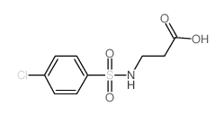 3-{[((4-氯苯基)磺酰基]氨基}丙酸结构式