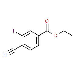 Ethyl 4-cyano-3-iodobenzoate结构式
