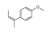 1-but-2-en-2-yl-4-methoxybenzene结构式