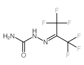 2-Propanone, 1,1,1,3,3,3-hexafluoro-, semicarbazone structure