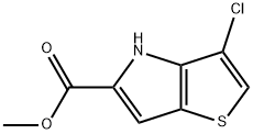 3-氯-4H-噻吩并[3,2-B]吡咯-5-羧酸甲酯结构式