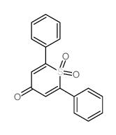 4H-Thiopyran-4-one,2,6-diphenyl-, 1,1-dioxide结构式