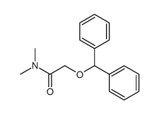 2-(Diphenylmethoxy)-N,N-dimethylacetamid Structure