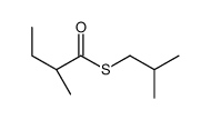 S-(2-methylpropyl) (2S)-2-methylbutanethioate结构式
