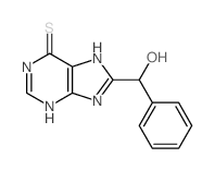 6H-Purine-6-thione,1,9-dihydro-8-(hydroxyphenylmethyl)-结构式