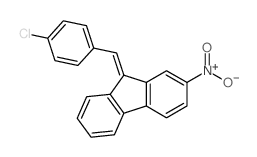 9H-Fluorene,9-[(4-chlorophenyl)methylene]-2-nitro- Structure