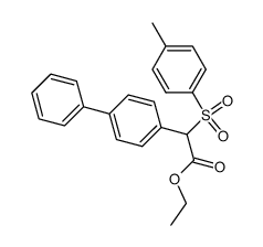 ethyl 2-([1,1'-biphenyl]-4-yl)-2-tosylacetate Structure