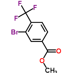 3-溴-4-三氟甲基苯甲酸甲酯结构式
