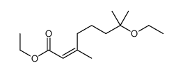 ethyl 7-ethoxy-3,7-dimethyloct-2-enoate Structure
