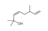 2,6-二甲基-3,7-辛二烯-2-醇结构式