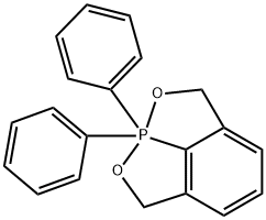 8,8-Dihydro-8,8-diphenyl-2H,6H-[1,2]oxaphospholo[4,3,2-hi][2,1]benzoxaphosphole结构式