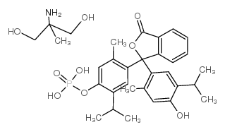 百里酚酞单磷酸 2-氨基-2-甲基-1,3-丙二醇盐结构式