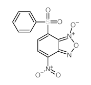 2,1,3-Benzoxadiazole,4-nitro-7-(phenylsulfonyl)-, 1-oxide structure