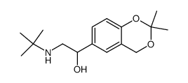2-(N-tert-butylamino)-1-(2,2-dimethyl-1,3-benzodioxin-6-yl)ethanol Structure