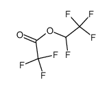 1,2,2,2-tetrafluoroethyl 2,2,2-trifluoroacetate结构式