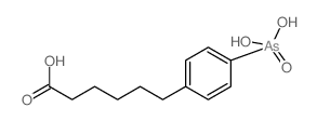 6-(4-arsonophenyl)hexanoic acid结构式