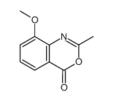 8-methoxy-2-methyl-4H-benzo[d][1,3]oxazin-4-one结构式