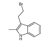 3-(2-溴乙基)-2-甲基-1H-吲哚结构式