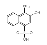 4-Amino-3-hydroxy-1-naphthalene sulfonic acid Structure