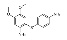 2-(4-aminophenyl)sulfanyl-4,5-dimethoxyaniline结构式