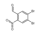 4,5-dibromo-2-nitrobenzaldehyde结构式