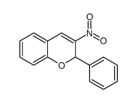 2-Phenyl-3-nitro-2H-1-benzopyran结构式