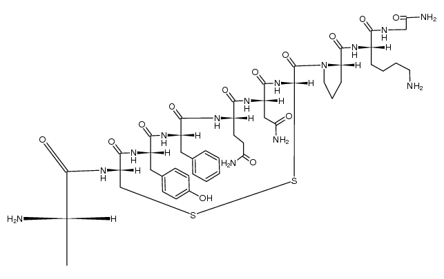 Nα-alanyl[8-lysine]vasopressin Structure