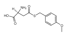 (S)-2-amino-4-((4-methoxybenzyl)thio)-4-oxobutanoic acid Structure