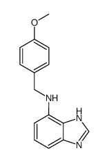 (1(3)H-benzoimidazol-4-yl)-(4-methoxy-benzyl)-amine Structure