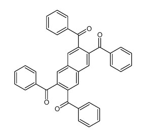 phenyl-(3,6,7-tribenzoylnaphthalen-2-yl)methanone结构式